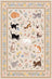 Liveonus Cute Cartoon Cat Floral Washable Area Rug