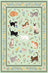 Liveonus Cute Cartoon Cat Floral Washable Area Rug