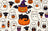 Liveonus Halloween Ghost Pumpkin Non‑Slip Area Rug