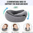 360° Ergonomic Memory Foam Travel Neck Pillow – Wrap-Around Chin Support