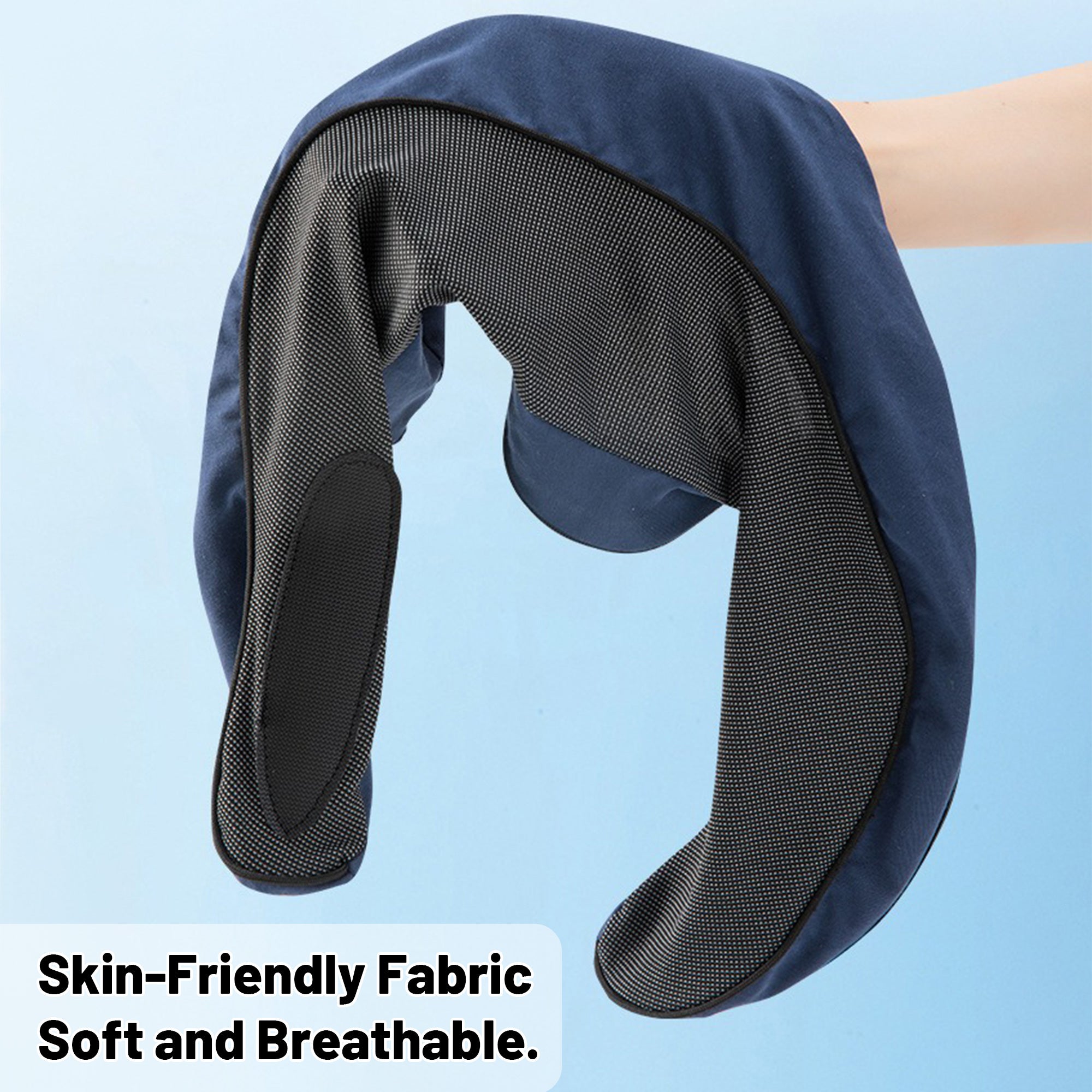 360° Ergonomic Memory Foam Travel Neck Pillow – Wrap-Around Chin Support