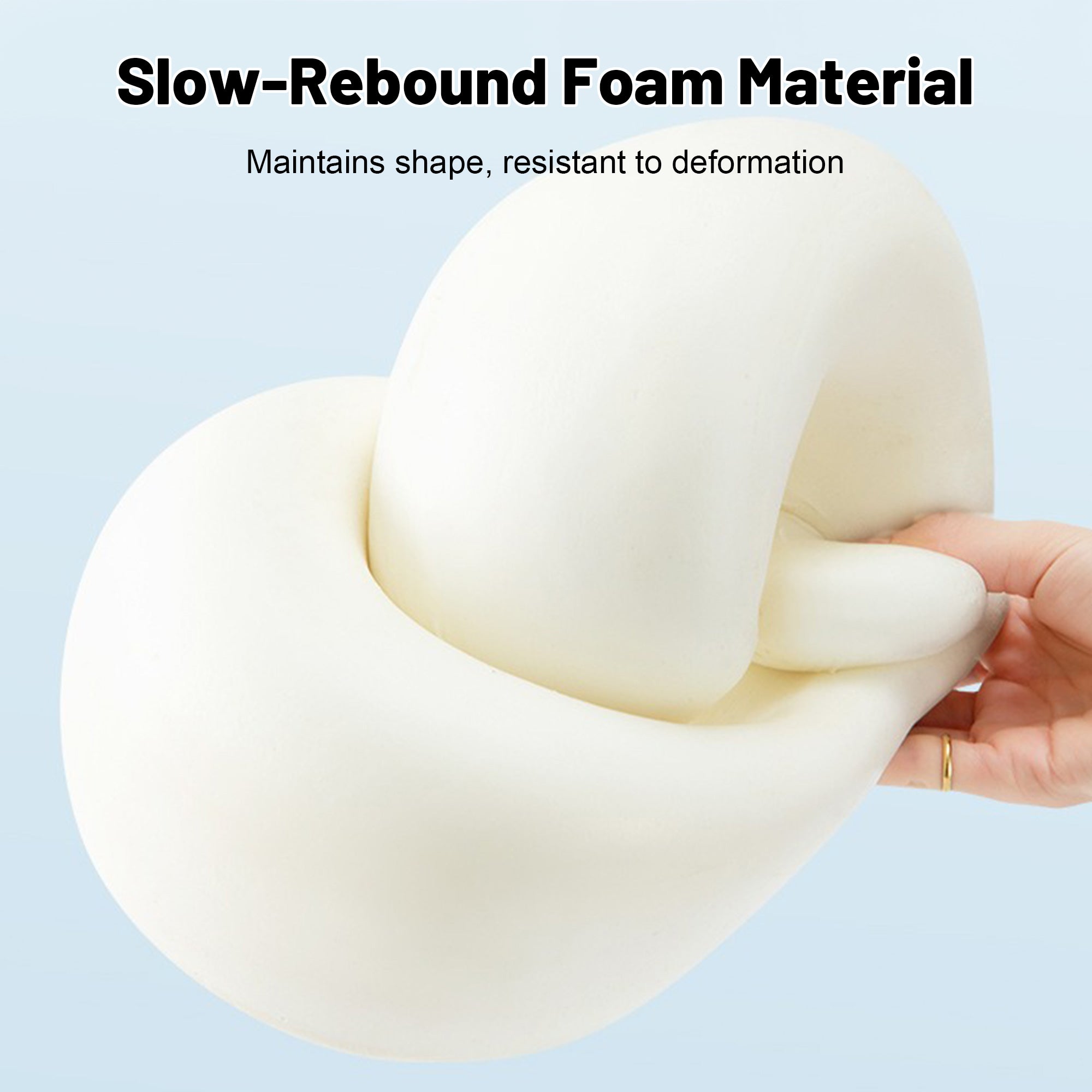 360° Ergonomic Memory Foam Travel Neck Pillow – Wrap-Around Chin Support