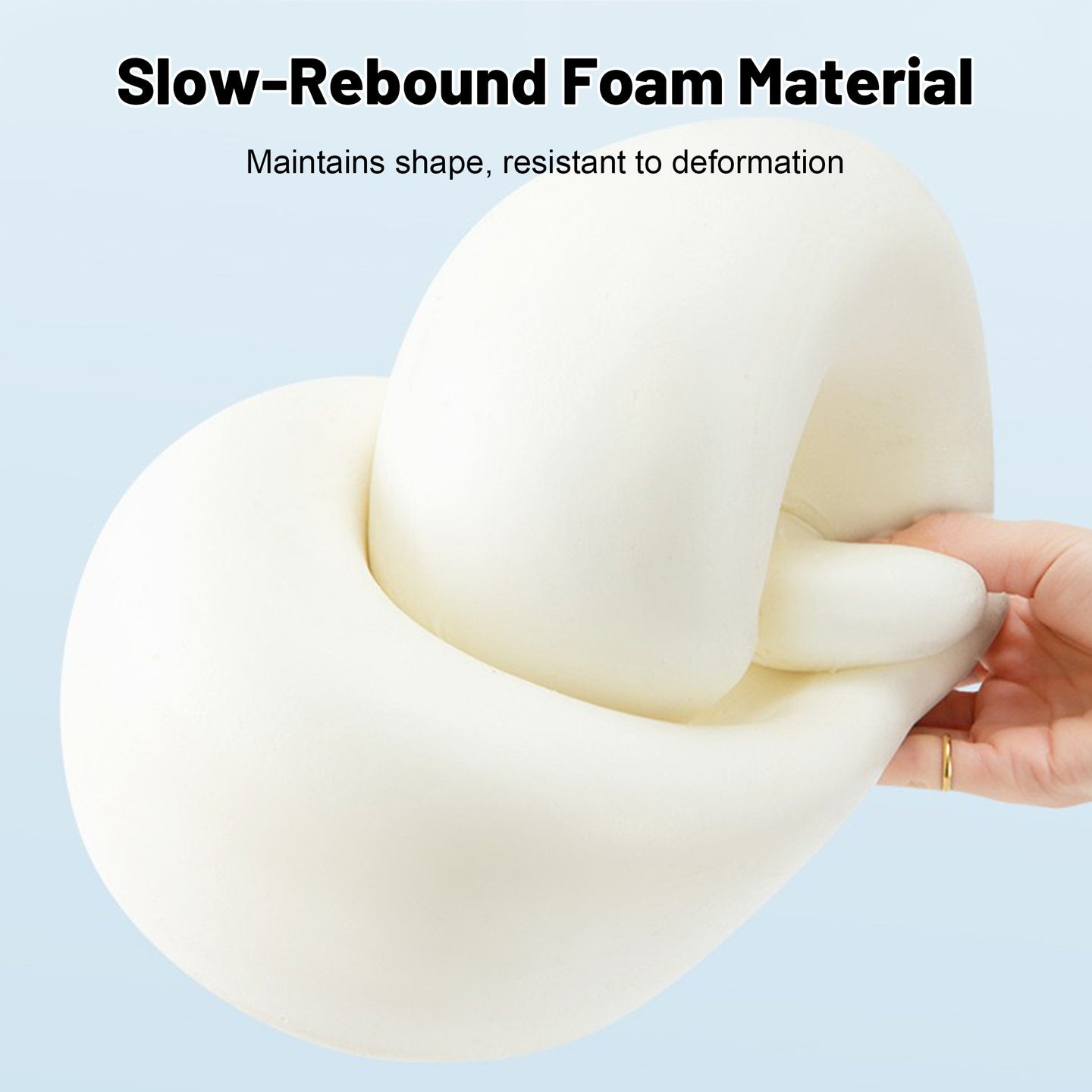 360° Ergonomic Memory Foam Travel Neck Pillow – Wrap-Around Chin Support