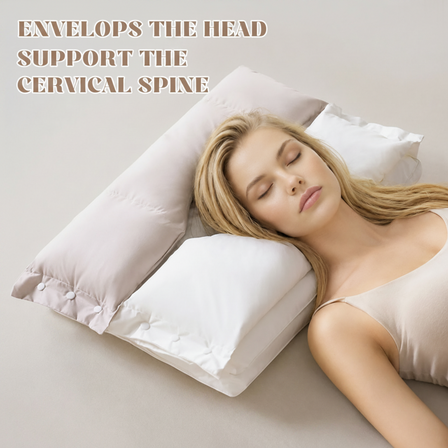 Ergonomic Multi-Zone Cervical Pillow