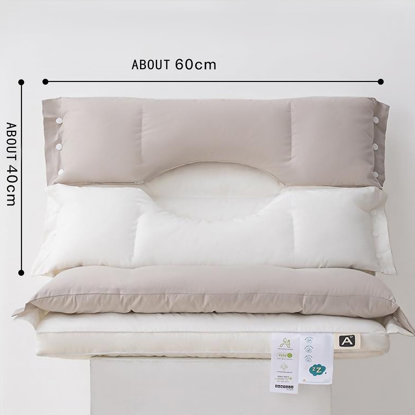 Ergonomic Multi-Zone Cervical Pillow