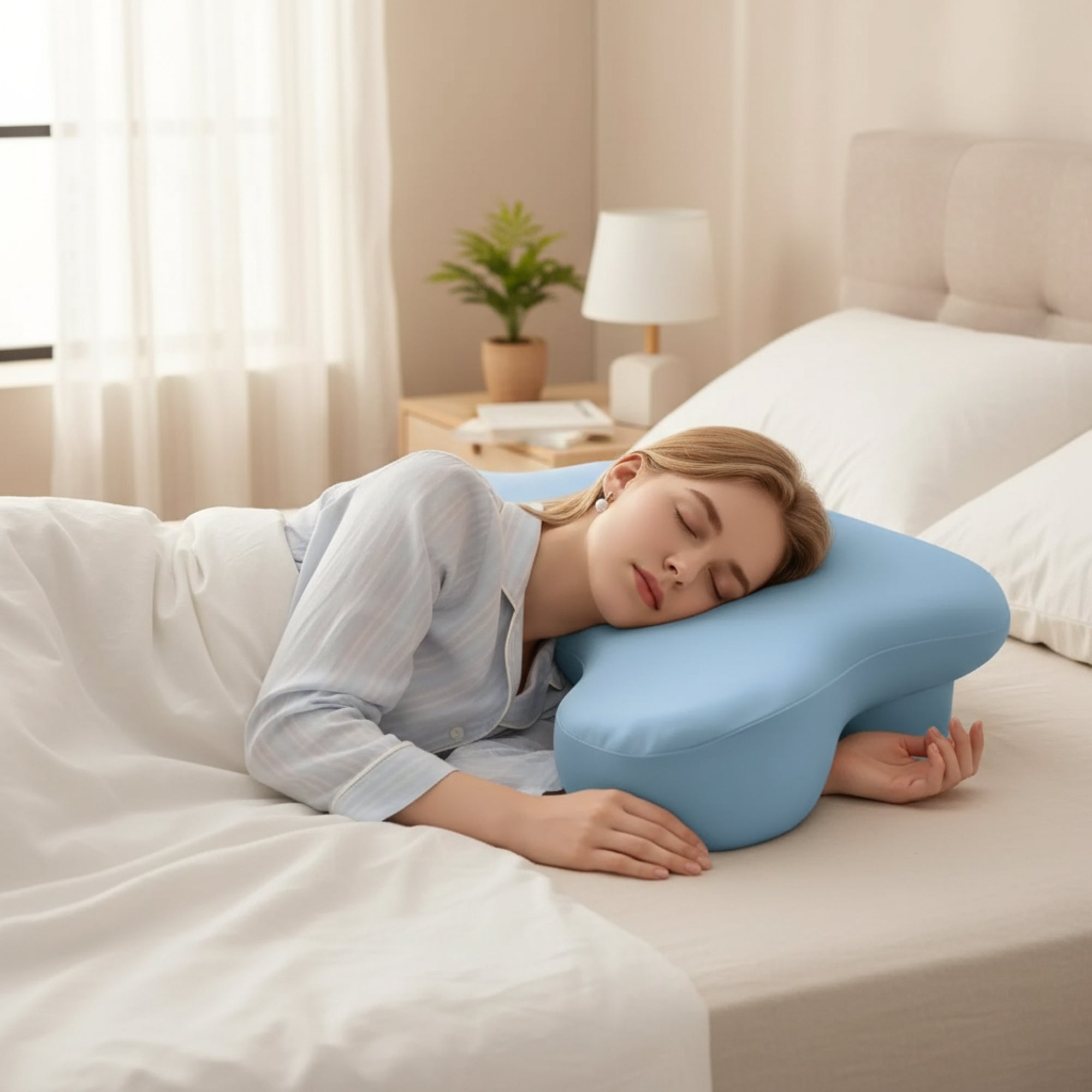 Ergonomic Side Sleeper Arm Support Pillow