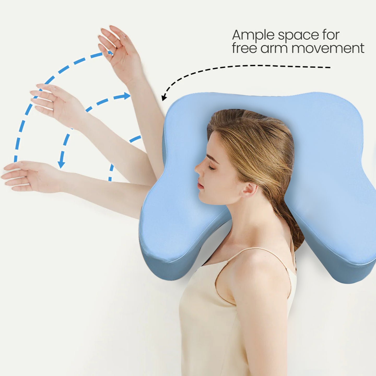 Ergonomic Side Sleeper Arm Support Pillow