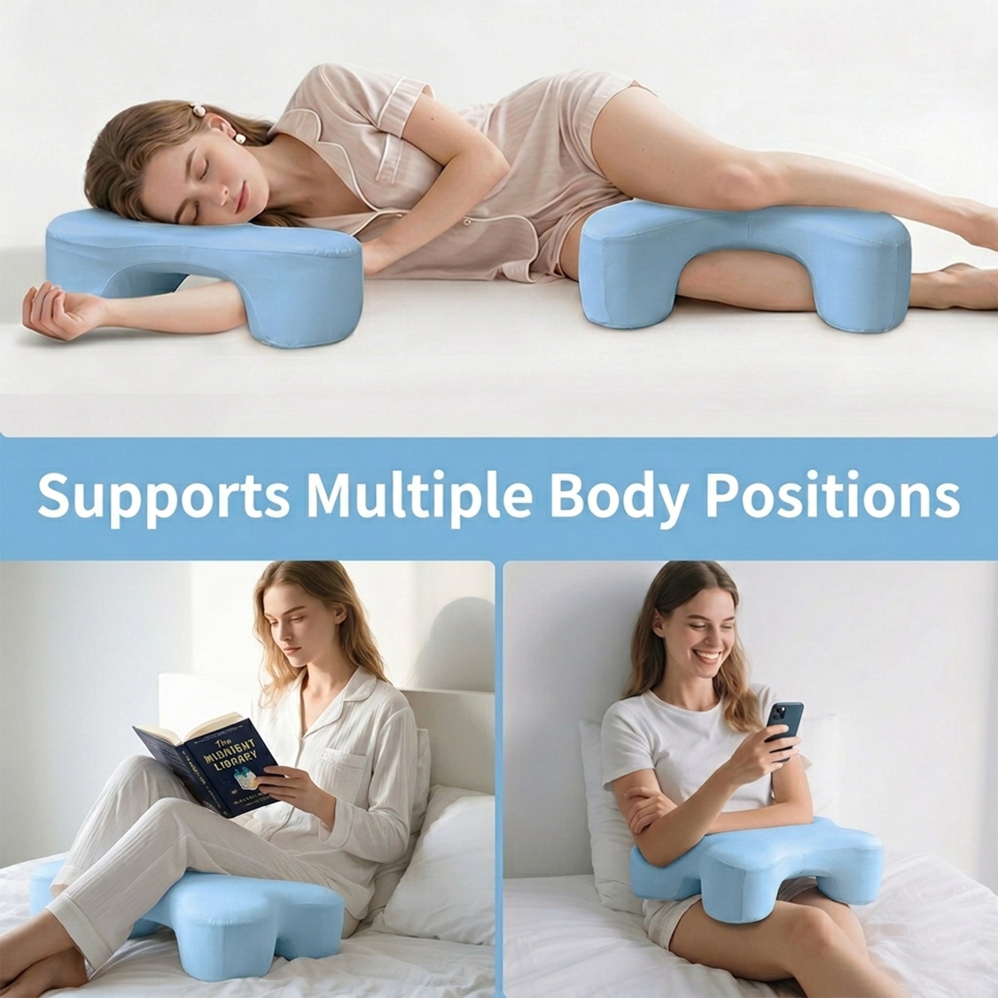 Ergonomic Side Sleeper Arm Support Pillow