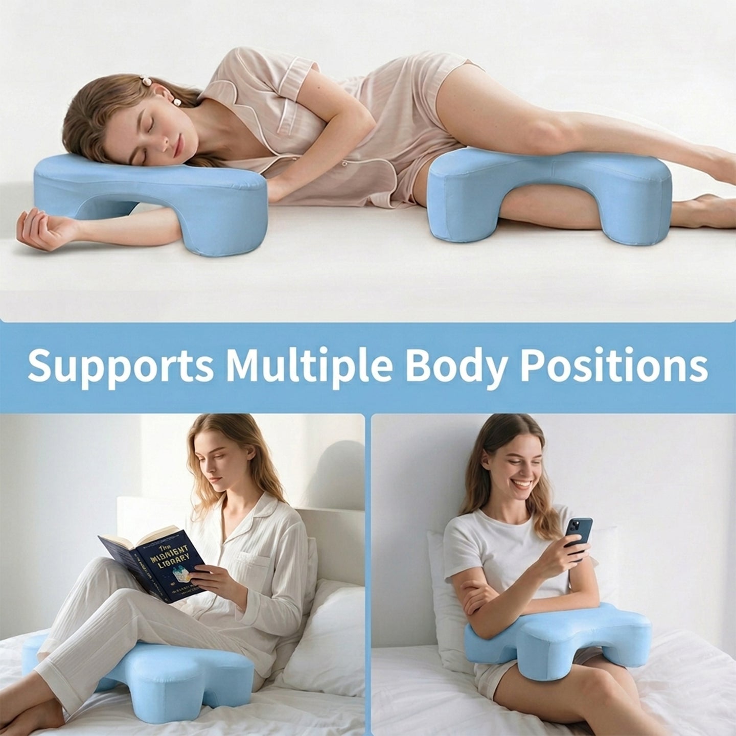Ergonomic Side Sleeper Arm Support Pillow