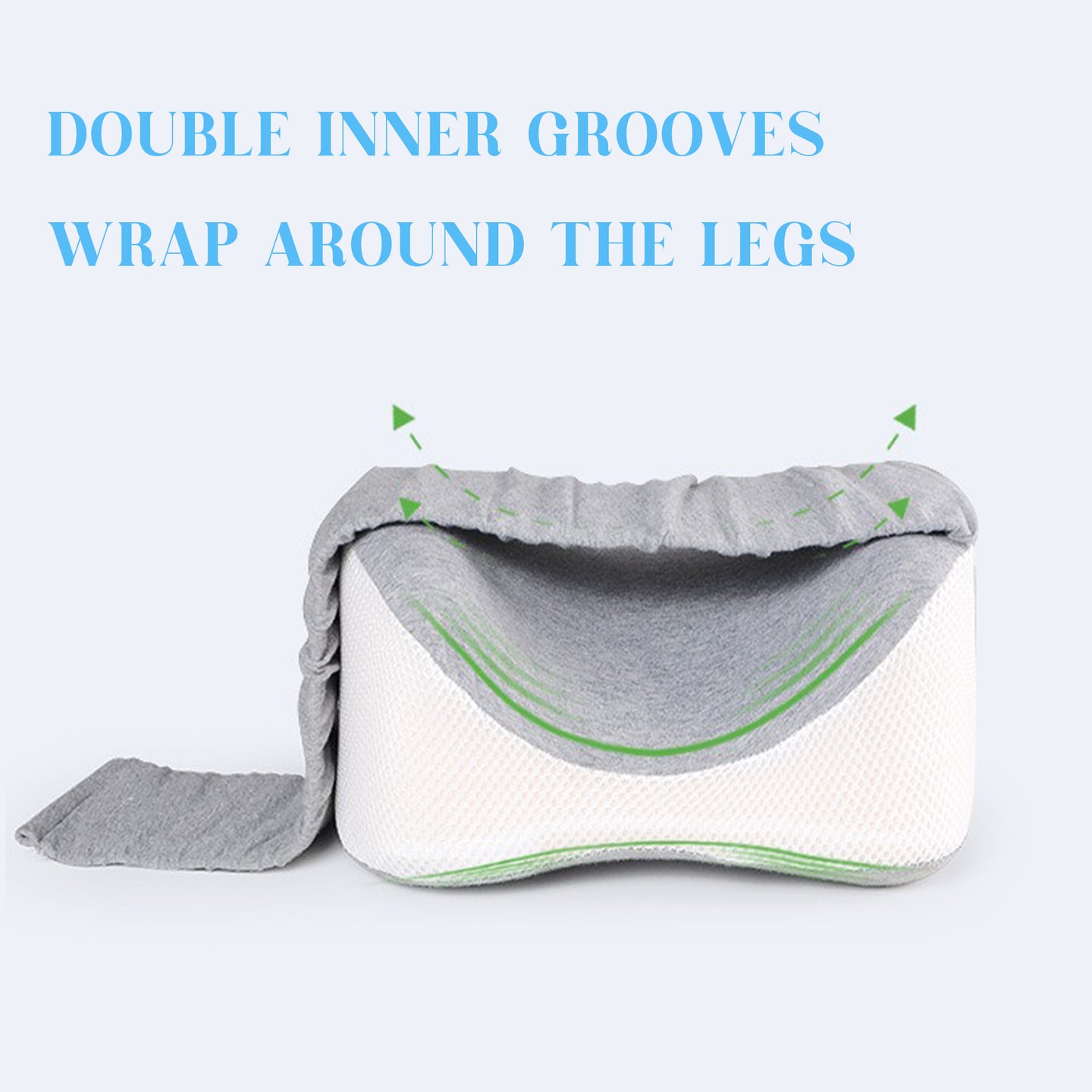 Ergonomic Contour Knee Pillow with Adjustable Strap
