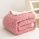 Super Soft 3D Carved Fleece & Sherpa Blanket