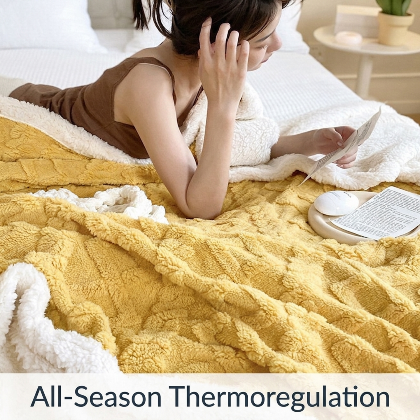 Super Soft 3D Carved Fleece & Sherpa Blanket