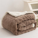Super Soft 3D Carved Fleece & Sherpa Blanket