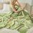 Colorful Breathable Soft Waffle Throw Blanket for Sofa & Bed Comfort