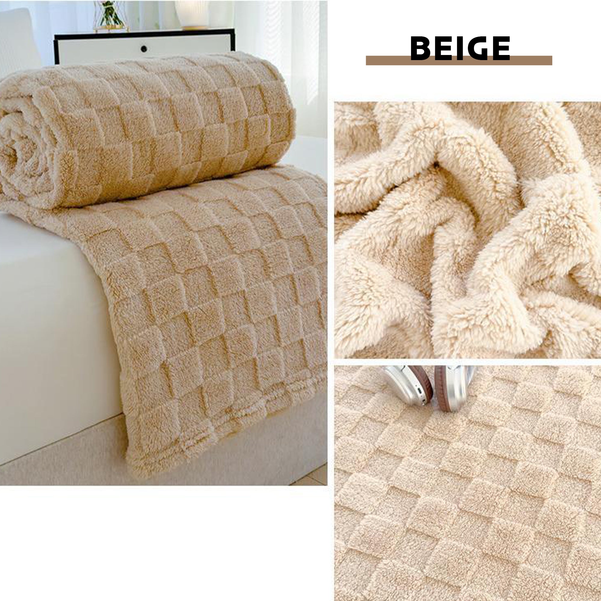3D Carved Cloud-Soft Blanket — Luxury Throw with Pet-Friendly Durability