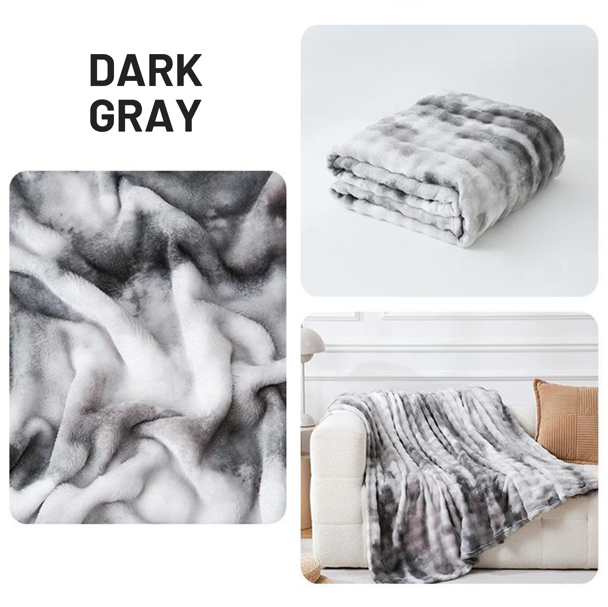Cloud-Soft Tie-Dye Flannel Throw Blanket For Multi-Scene Comfort