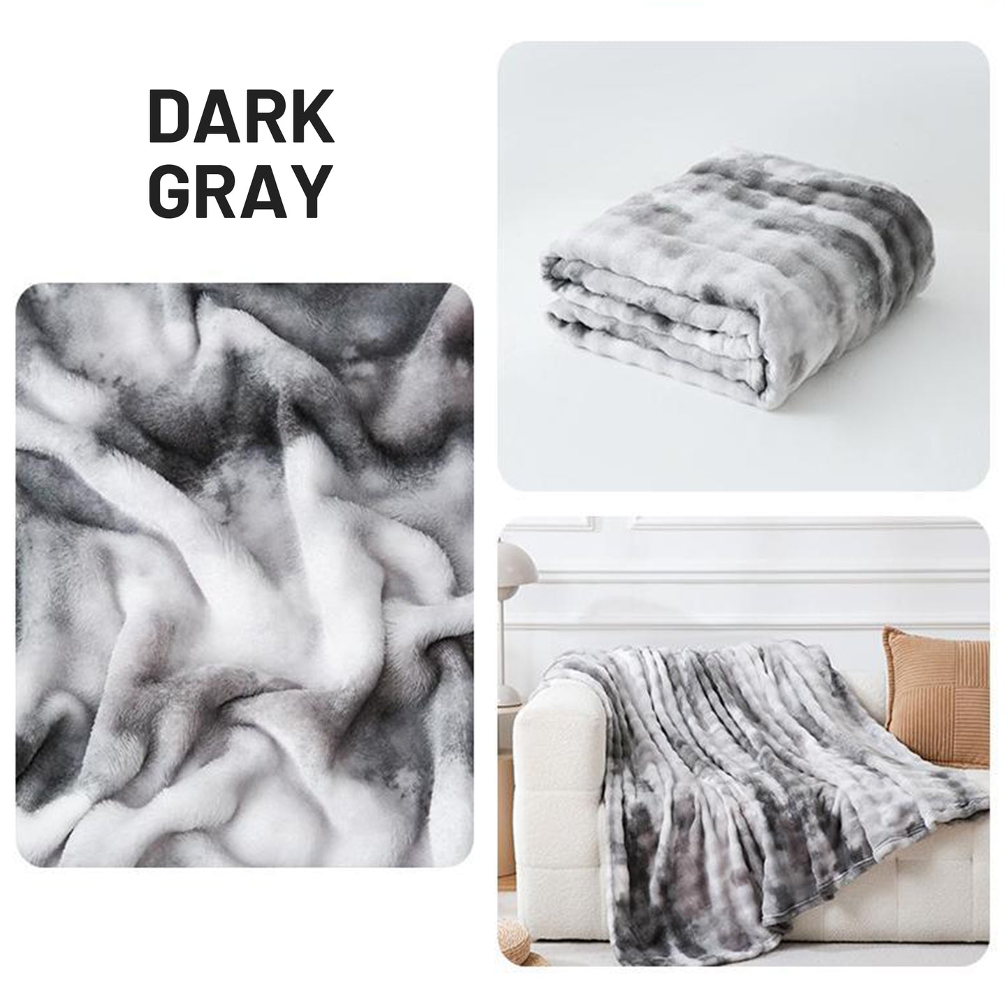 Cloud-Soft Tie-Dye Flannel Throw Blanket For Multi-Scene Comfort