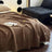 Cotton Waffle Knit Throw Blanket with Fringe – Boho Couch Cover & Cozy Quilt