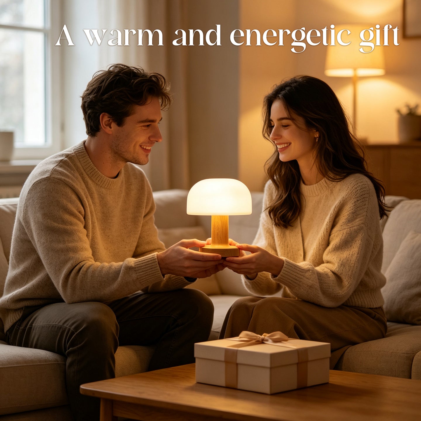 Rechargeable Touch Control Ambient Table Lamp – 3 Color Dimmable Portable Night Light
