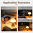 Rechargeable Touch Control Mushroom Lamp – 3 Color Dimmable Portable Night Light