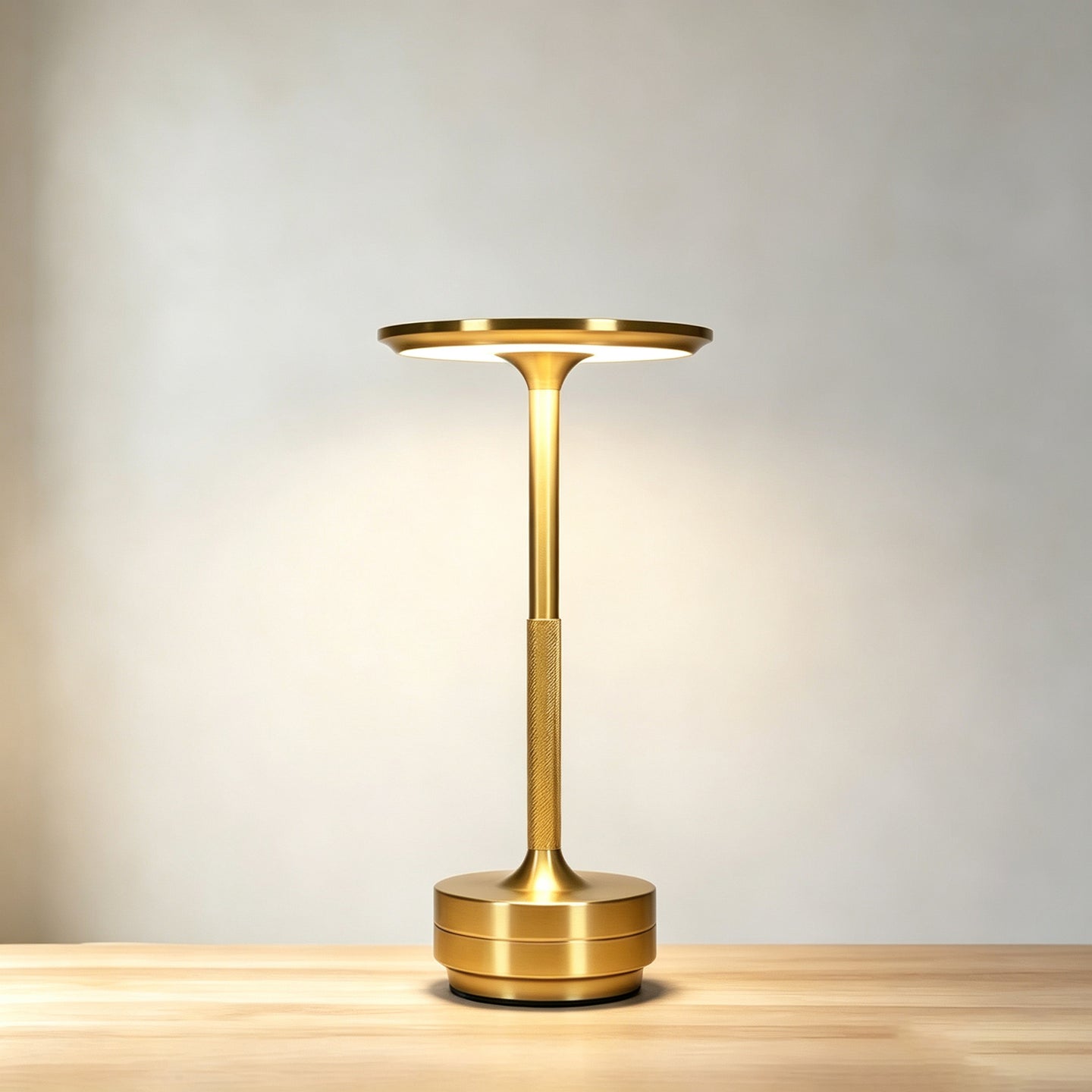 Elegant Rechargeable Dimmable Metal Touch LED Cordless Table Lamp