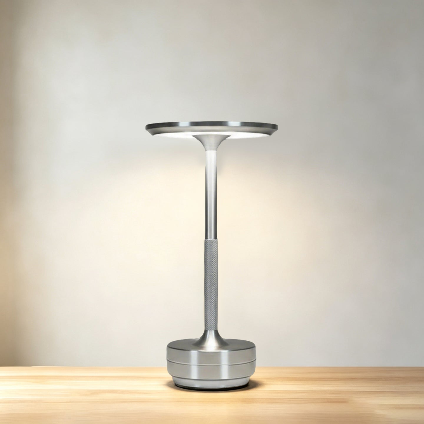 Elegant Rechargeable Dimmable Metal Touch LED Cordless Table Lamp