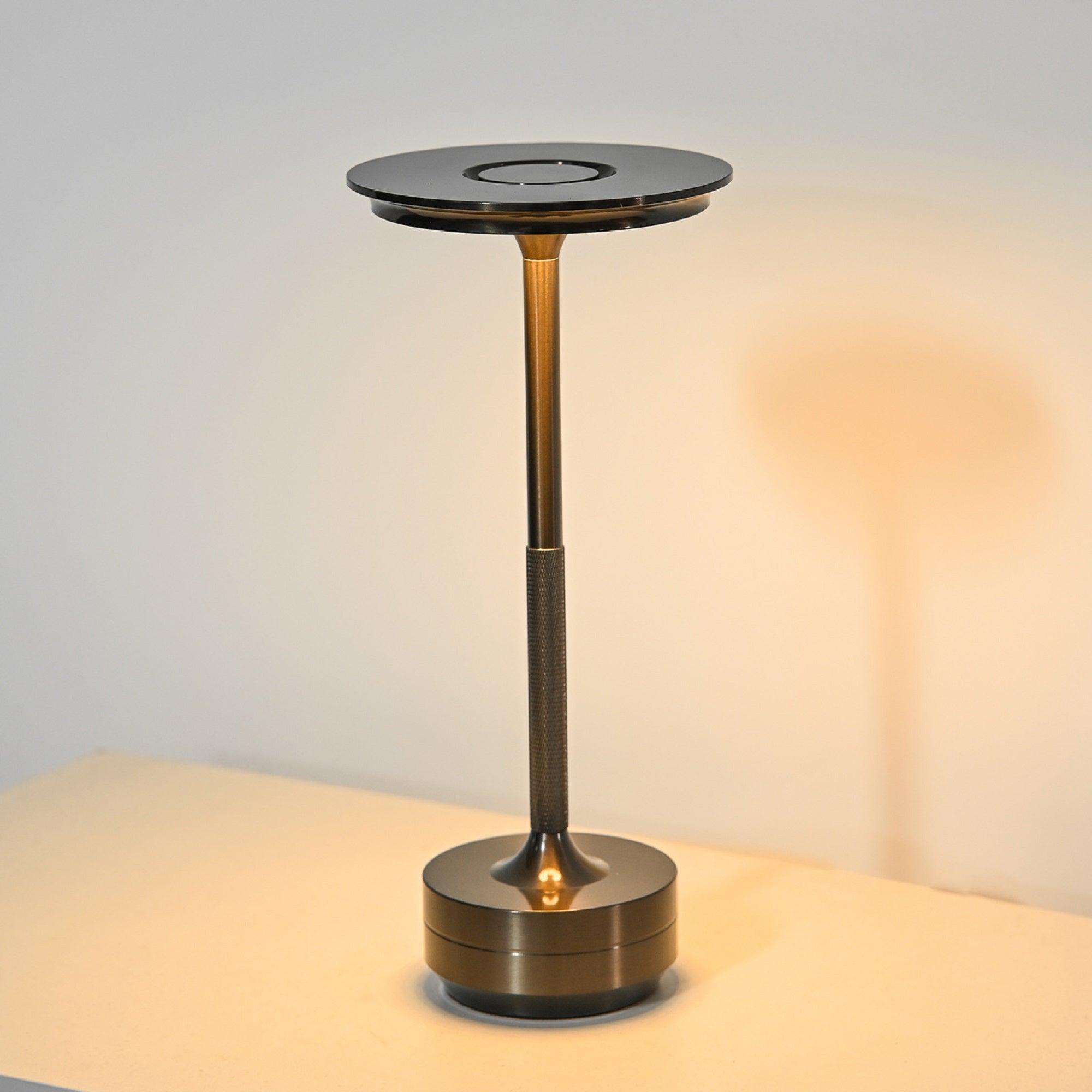 Elegant Rechargeable Dimmable Metal Touch LED Cordless Table Lamp