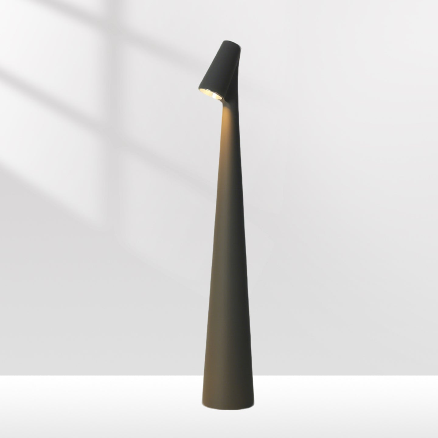 Minimalist Sculptural Cordless Table Lamp with Touch Dimming