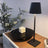 Minimalist Slim Metal Desk Lamp - Rechargeable Cordless LED Light
