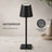 Minimalist Slim Metal Desk Lamp - Rechargeable Cordless LED Light