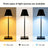 Minimalist Slim Metal Desk Lamp - Rechargeable Cordless LED Light