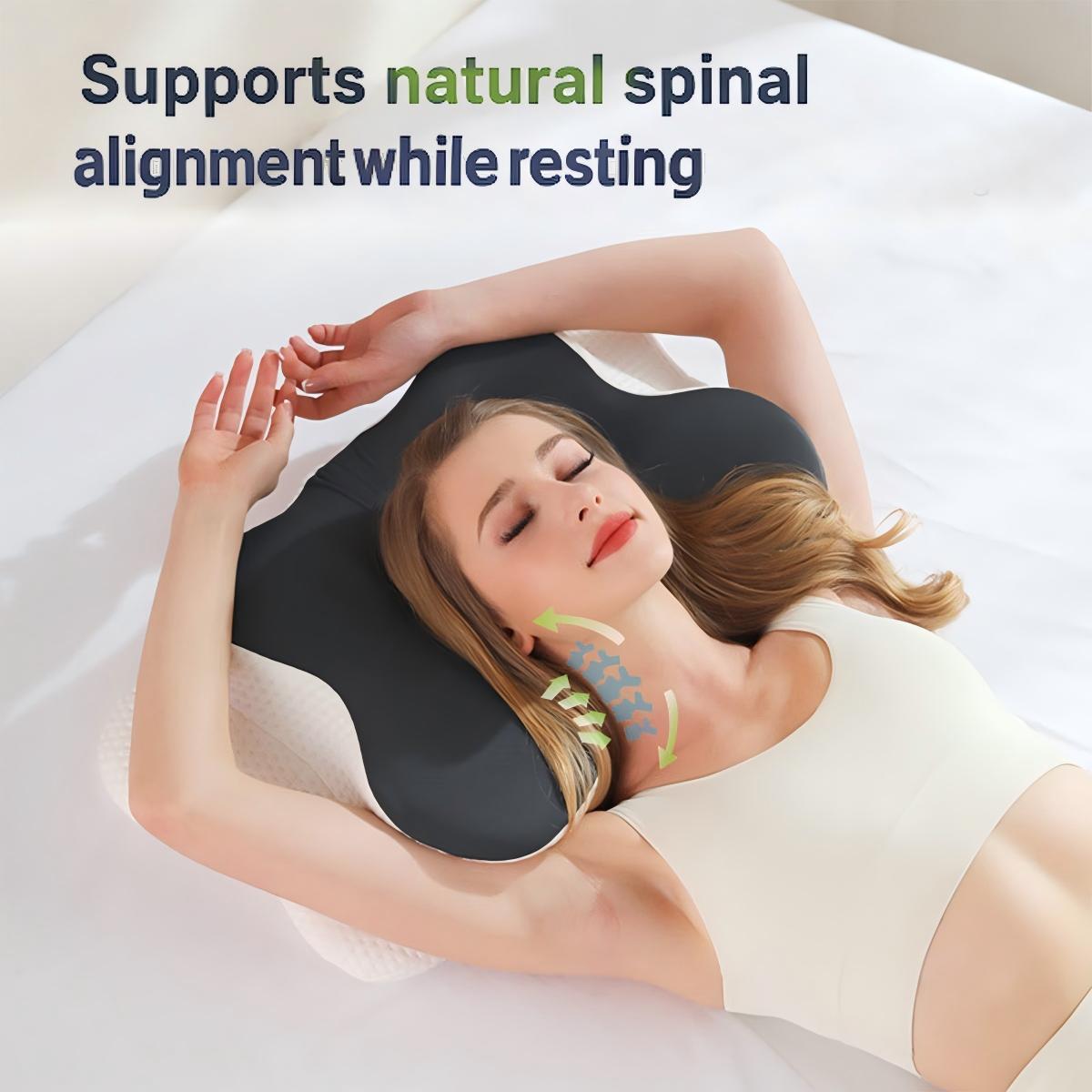 Memory Foam Pillow with Butterfly Design for Deep Sleep