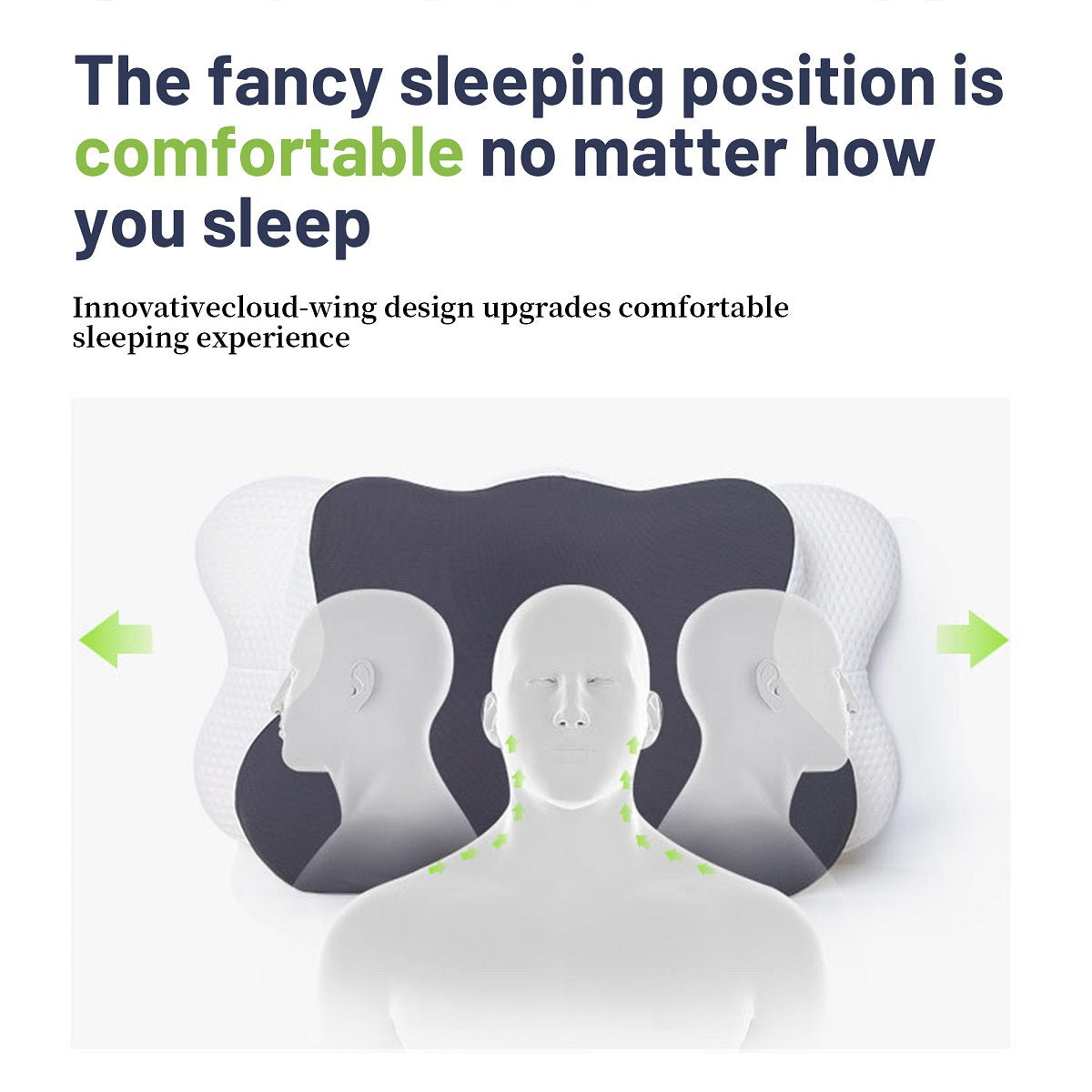 Memory Foam Pillow with Butterfly Design for Deep Sleep
