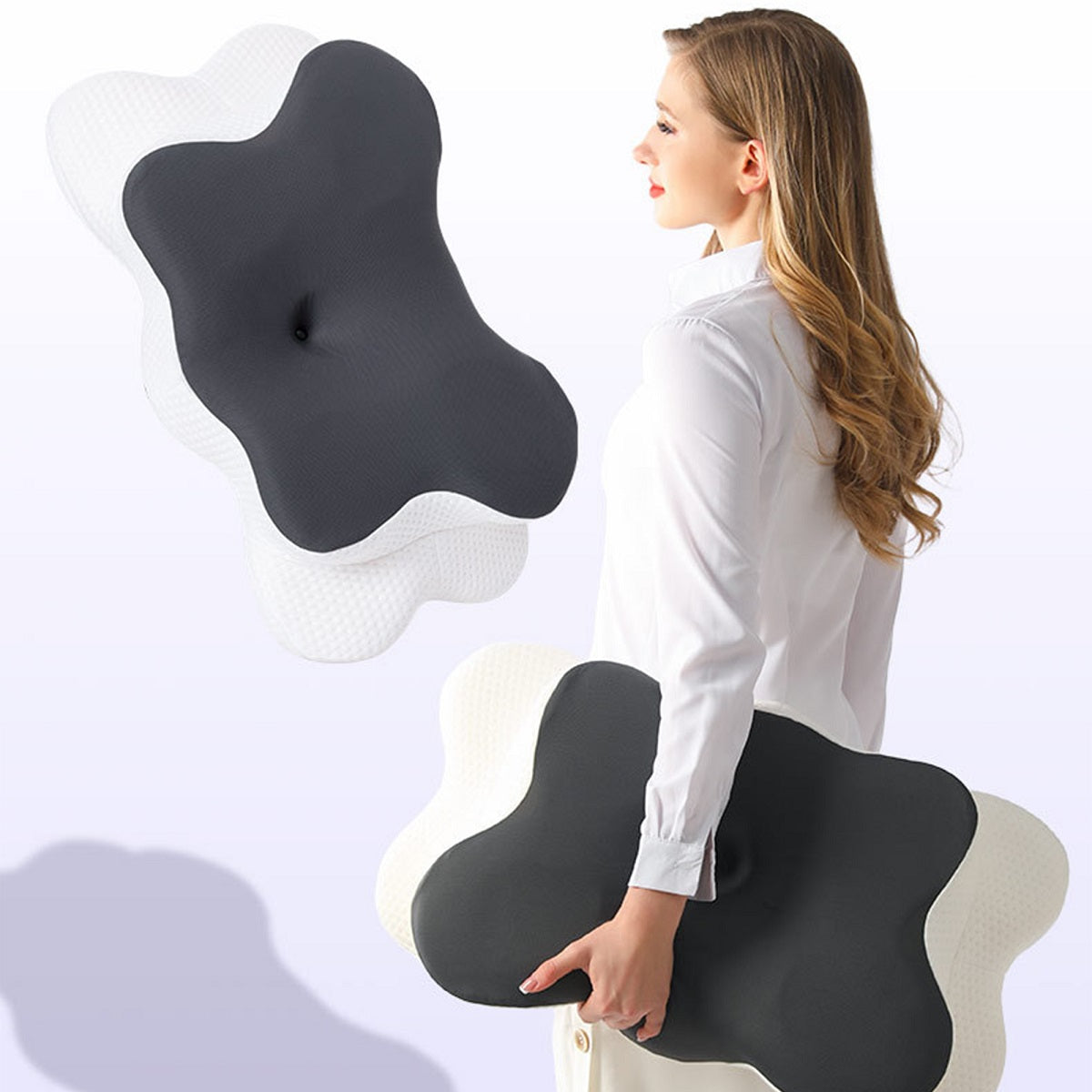 Memory Foam Pillow with Butterfly Design for Deep Sleep