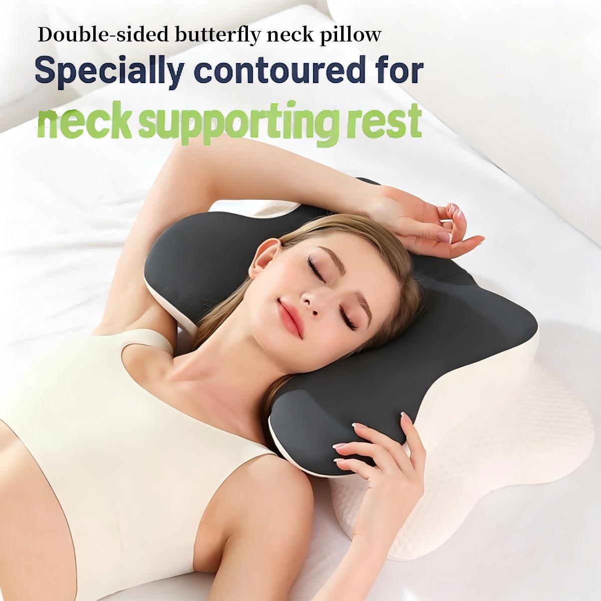 Memory Foam Pillow with Butterfly Design for Deep Sleep