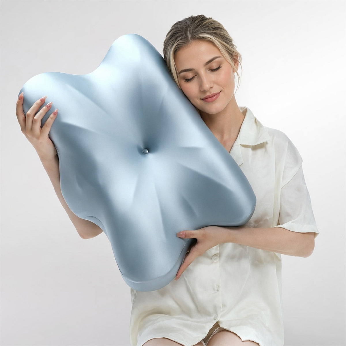 Silky Smooth Ice-Sensation Memory Foam Pillow for Side, Back & Stomach Sleepers