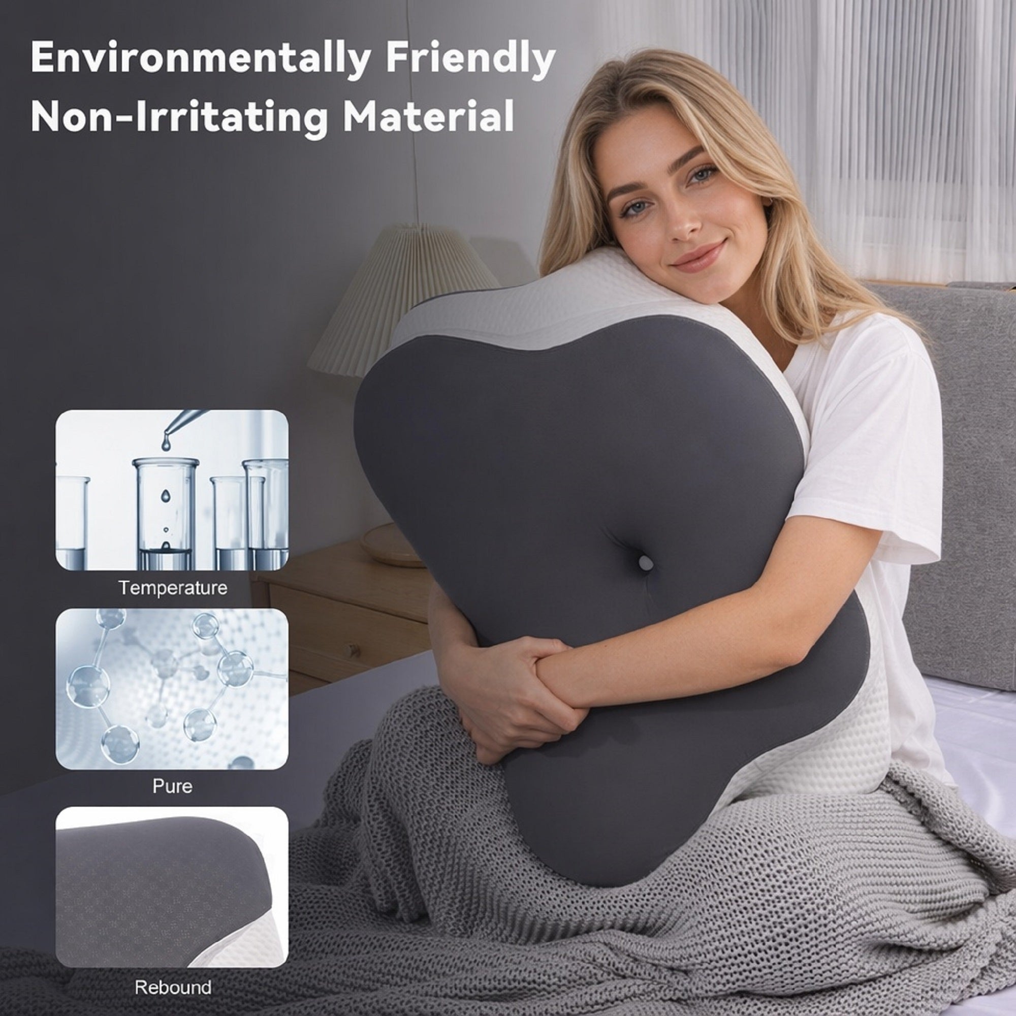 Ergonomic Cervical Support Pillow for Deep & Restful Sleep
