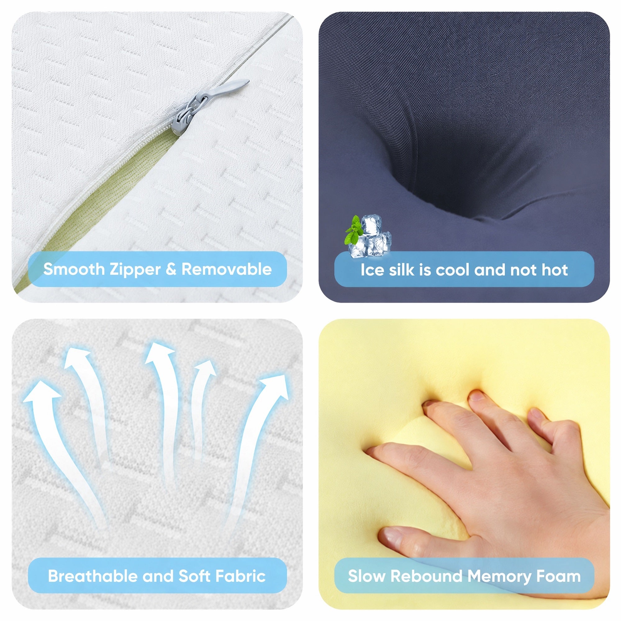 Ergonomic Cervical Support Pillow for Deep & Restful Sleep