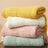 Soft Cable-Knit Throw Blanket with Fringe Tassels