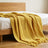 Soft Cable-Knit Throw Blanket with Fringe Tassels