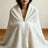Soft Cable-Knit Throw Blanket with Fringe Tassels