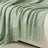 Textured Diamond Knitted Throw Blanket with Fringe Tassels