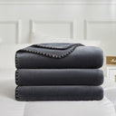 Soft Flannel Throw Blanket for Sofa & Bed Comfort