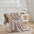 Soft Flannel Throw Blanket for Sofa & Bed Comfort