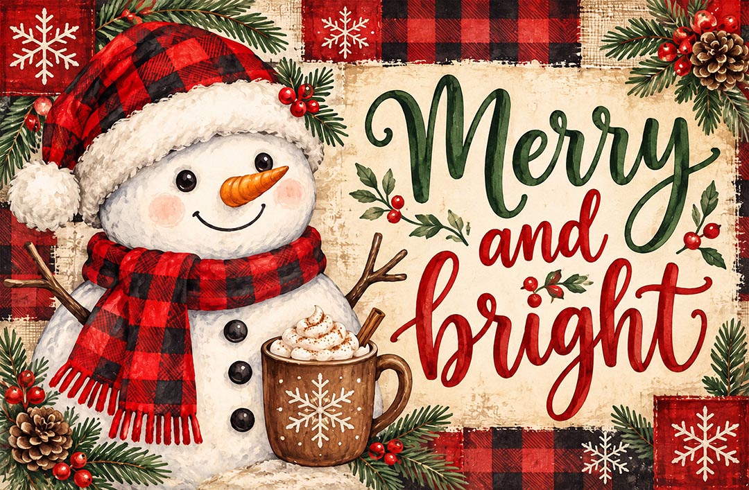 Snowman Christmas Non‑Slip Washable Area Rug