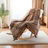 Boho Chevron Knitted Throw Blanket with Fringe Tassels