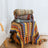 Boho Chevron Knitted Throw Blanket with Fringe Tassels