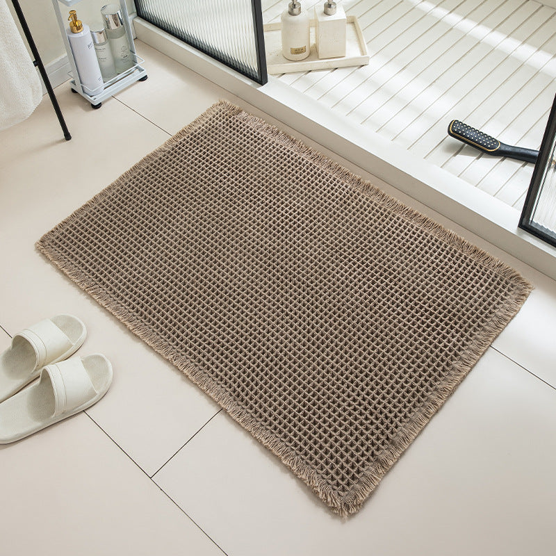 Liveonus Upgraded Waffle Weave Absorbent Non Slip Bath Mat