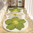 Liveonus Irregular 3D Flower Runner Rug Soft Bedroom Floral Carpet