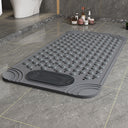 Liveonus Anti Slip Shower Mat With Foot Scrubber